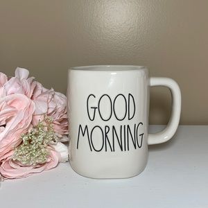 NWT Rae Dunn White GOOD MORNING Mug